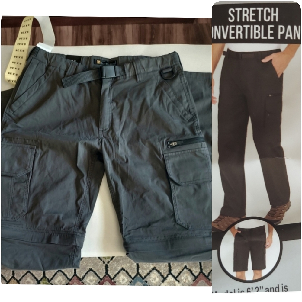 Mens gray pants/shorts by The B.C. Clothing Co. - waist 30 1/2-32"